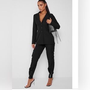 Maniere de Voir Black Blazer Sz 4